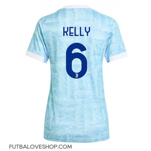 Dres Juventus Lloyd Kelly #6 Preč pre Ženy 2025-26 Krátky Rukáv